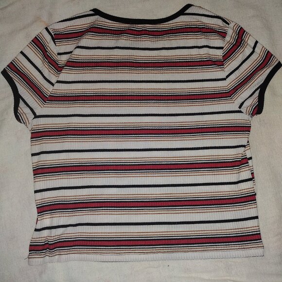 knit works red and white striped shirt - Picture 4 of 4